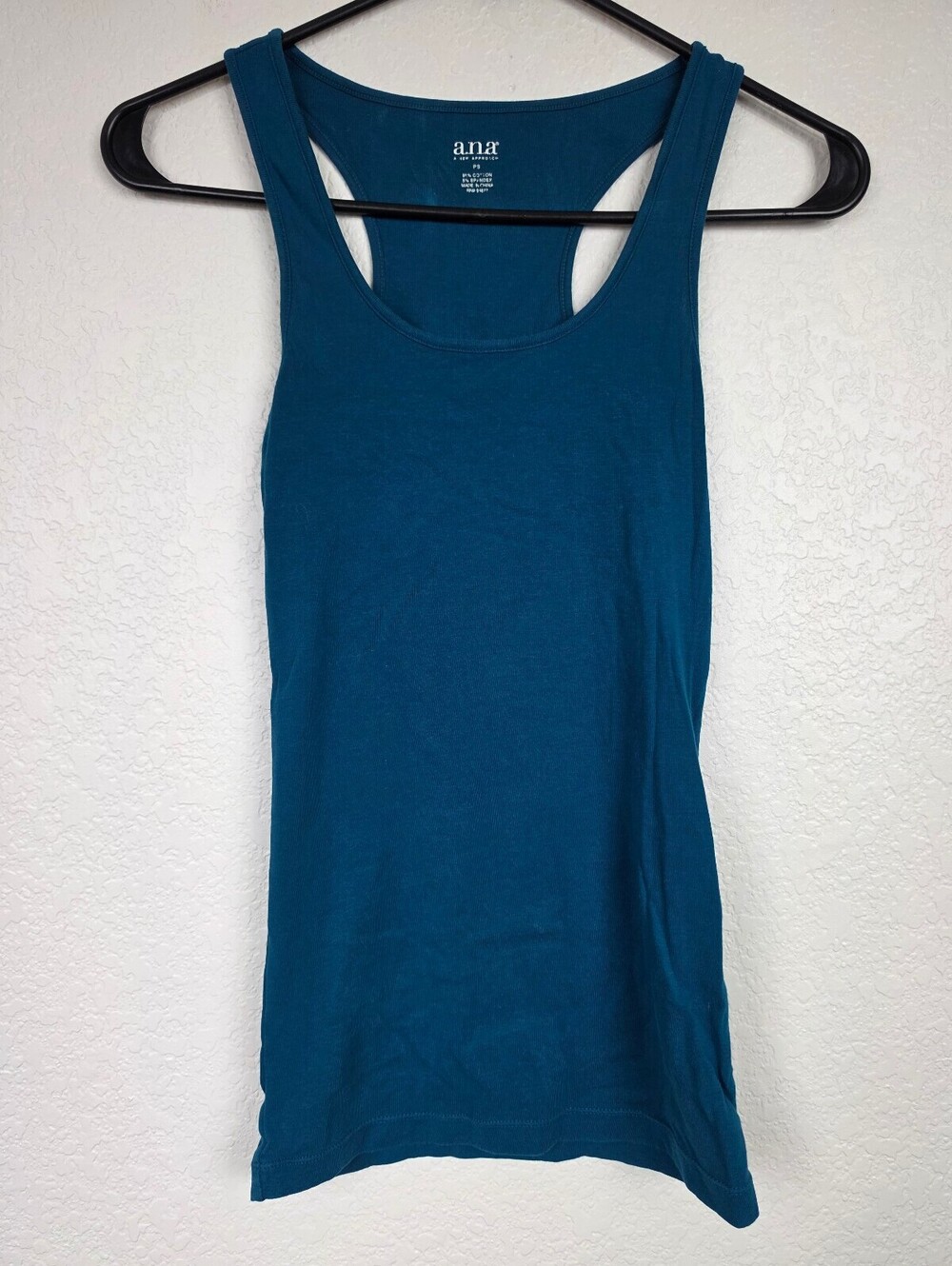 a.n.a Women's Teal Racerback Tank Top Small